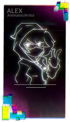 Alex in-game credits card: Animator / artist