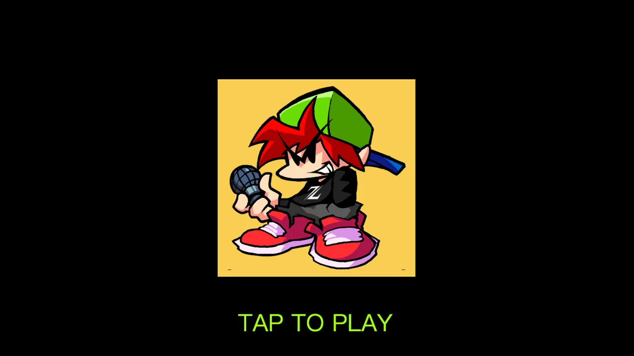 Zoom Playable startup screen with Zoom's portrait and a green Tap to Play prompt